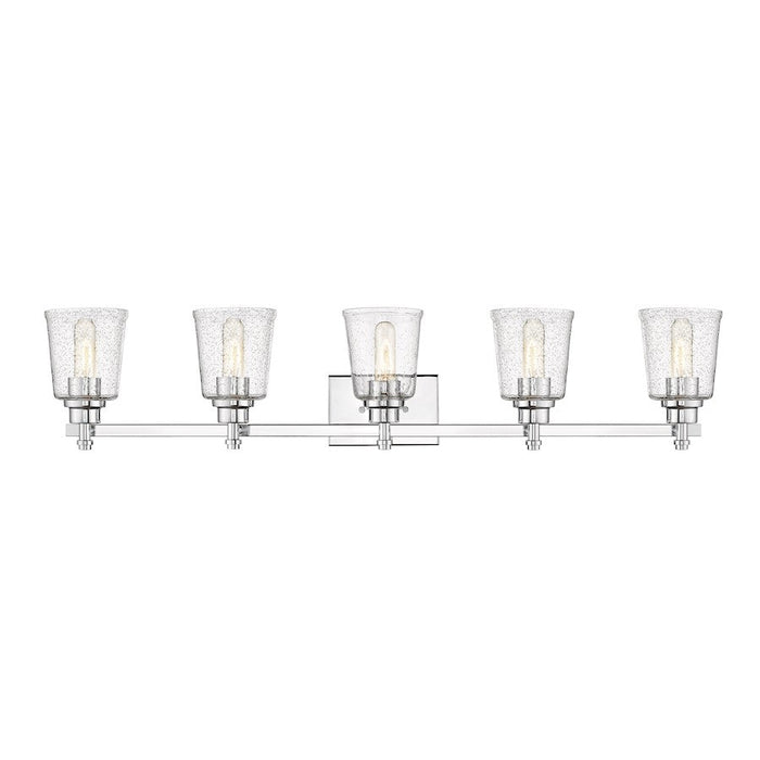 Z-Lite Bohin 5 Light Vanity in Chrome/Clear Seedy