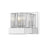 Z-Lite Fallon 1 Light Sconce, LED, Chrome/Clear Ribbed/Frosted - 468-1S-CH-LED