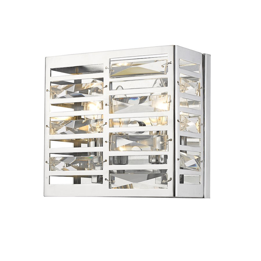Z-Lite 2 Light Cronise 8" Wall Sconce, Chrome - 470-2S-CH