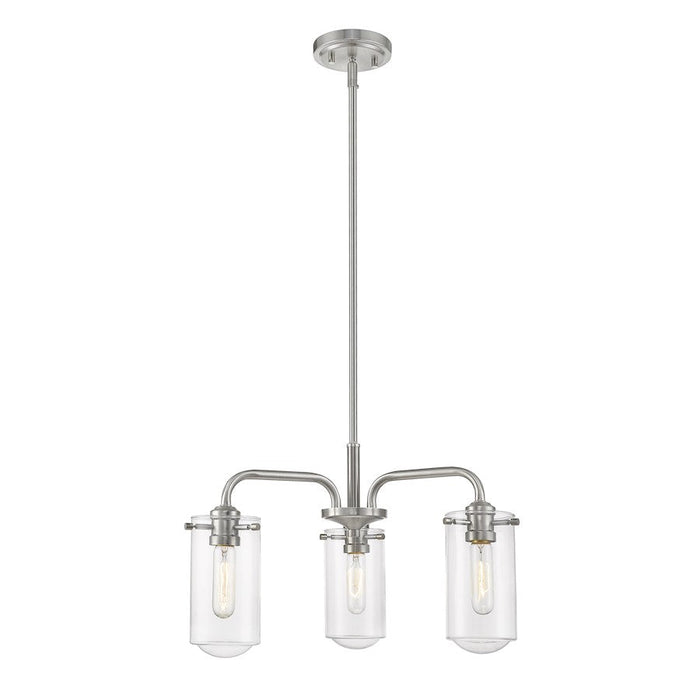 Z-Lite 3 Light Delaney 20" Chandelier, Brushed Nickel - 471-3BN