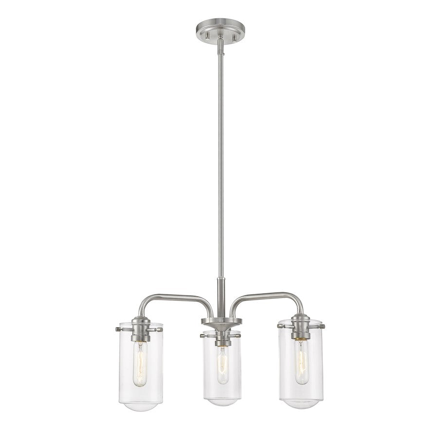 Z-Lite 3 Light Delaney 20" Chandelier, Brushed Nickel - 471-3BN