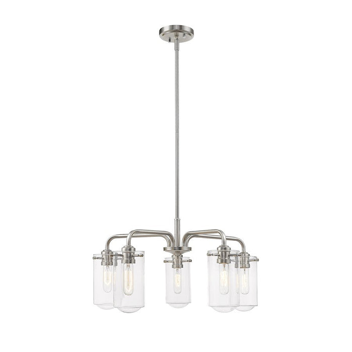 Z-Lite 5 Light Delaney 24" Chandelier, Brushed Nickel - 471-5BN