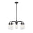 Z-Lite 5 Light Delaney 24" Chandelier, Matte Black - 471-5MB