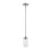 Z-Lite Delaney 1 Light Mini Pendant, Brushed Nickel/Clear - 471MP-BN