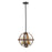 Z-Lite 3 Light Kirkland 14" Pendant, Rustic Mahogany - 472B14-RM