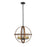 Z-Lite 5 Light Kirkland 20" Pendant, Rustic Mahogany - 472B20-RM