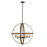 Z-Lite 6 Light Kirkland 26" Pendant, Rustic Mahogany - 472B26-RM