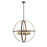 Z-Lite 8 Light Kirkland 32" Pendant, Rustic Mahogany - 472B32-RM