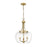 Z-Lite Joliet 3 Light Pendant in Olde Brass/Clear - 473P16-OBR