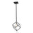 Z-Lite Vertical 1 Light 12.5" Pendant, Matte Black/Brushed Nickel -478P11-MB-BN