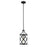 Z-Lite Malcalester 1 Light 99" Mini Pendant, Black/Brushed Nickel -481MP-MB-BN