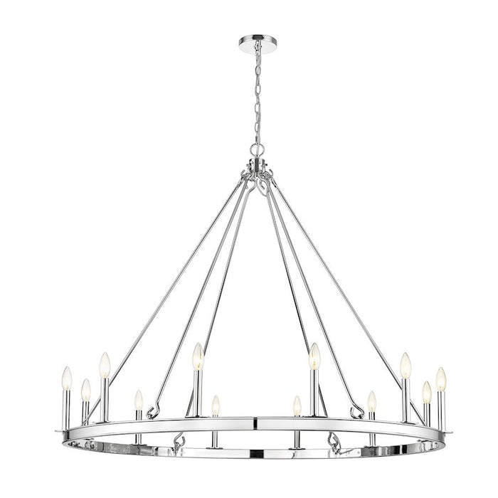 Z-Lite Barclay 12 Light Chandelier, Polished Nickel - 482R-12PN