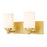 Z-Lite Soledad 2 Light Vanity, Brushed Gold/White - 485-2V-BG