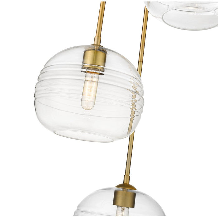 Z-Lite Harmony 3 Light 10" Pendant, Clear