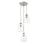 Z-Lite Ayra 3 Light 11.75" Pendant, Brushed Nickel, Clear - 488P8-3R-BN