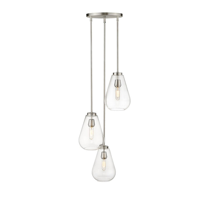 Z-Lite Ayra 3 Light 11.75" Pendant, Clear