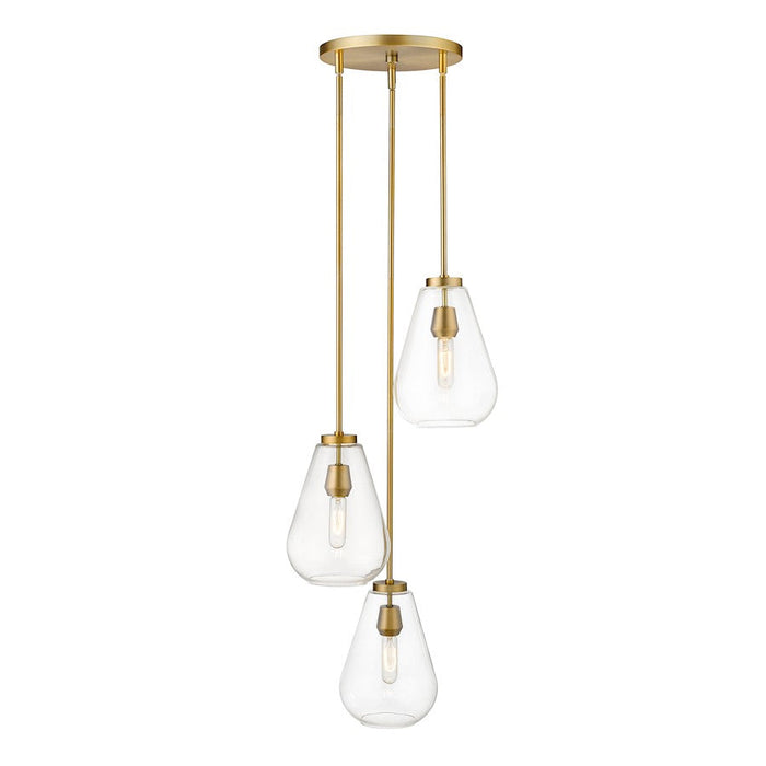 Z-Lite Ayra 3 Light 11.75" Pendant, Clear