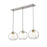 Z-Lite Chloe 3 Light 10" Island/Billiard, Brushed Nickel, Clear - 490P10-3L-BN