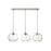 Z-Lite Chloe 3 Light 10" Island/Billiard, Clear