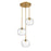 Z-Lite Chloe 3 Light 10" Pendant, Clear