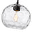 Z-Lite Chloe 1 Light Pendant, Matte Black/Clear