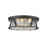 Z-Lite Cape Harbor 4 Light Flush Mount in Matte Black/Clear - 491F4-MB