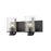 Z-Lite Beckett 2 Light Vanity in Matte Black/Clear Seedy - 492-2V-MB