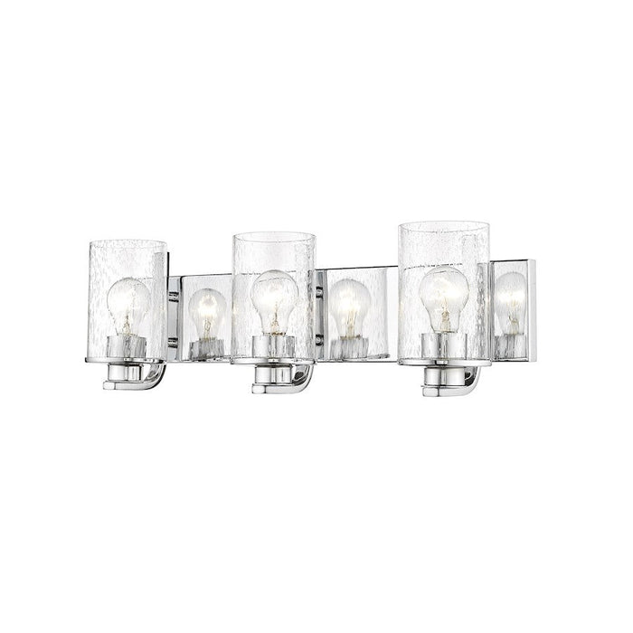 Z-Lite Beckett 3 Light Vanity in Chrome/Clear Seedy - 492-3V-CH