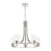 Z-Lite Beckett 5 Light Chandelier in Brushed Nickel/Clear Seedy - 492-5BN