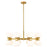 Z-Lite Artemis 16 Light Chandelier, Modern Gold/Matte Opal - 494-16MGLD