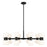 Z-Lite Artemis 20 Light Chandelier, Matte Black/Matte Opal - 494-20MB