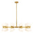 Z-Lite Artemis 20 Light Chandelier, Modern Gold/Matte Opal - 494-20MGLD