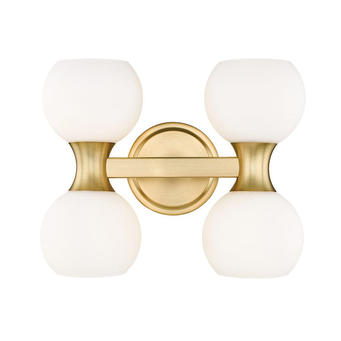 Z-Lite Artemis 4 Light Vanity, Modern Gold/Matte Opal - 494-4V-MGLD