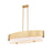 Z-Lite Counterpoint 5 Light Island, Modern Gold/White - 495-42L-MGLD