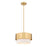 Z-Lite Counterpoint 1 Light 12" Pendant, Modern Gold/White - 495P12-MGLD