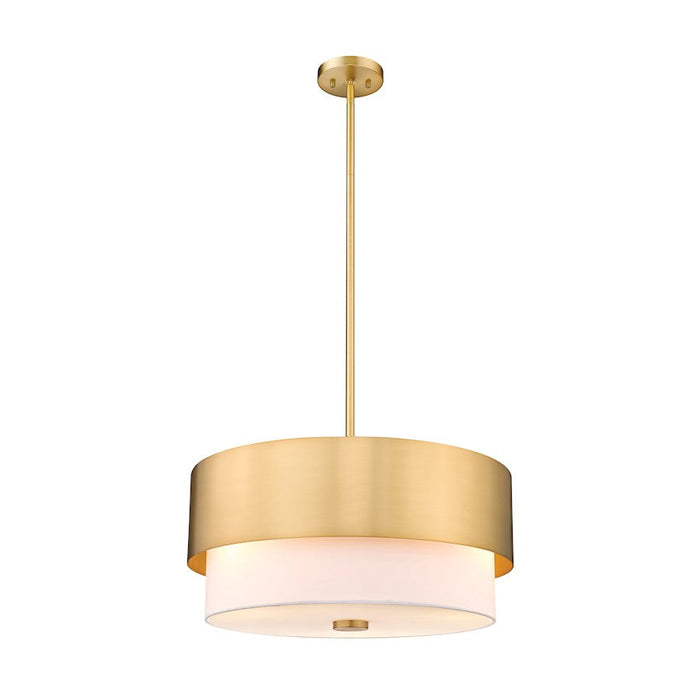 Z-Lite Counterpoint 3 Light Pendant, Modern Gold/White - 495P18-MGLD