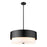 Z-Lite Counterpoint 5 Light Pendant, Matte Black/White - 495P24-MB