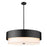 Z-Lite Counterpoint 6 Light Pendant, Matte Black/White - 495P32-MB