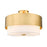 Z-Lite Counterpoint 3 Light Semi Flush Mount, Modern Gold/White - 495SF18-MGLD