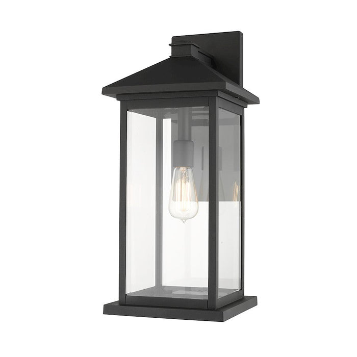 Z-Lite 1 Light Portland 9" Outdoor Wall Sconce, Black - 531BXL-BK
