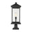 Z-Lite Portland 1 Light Outdoor Pier Mount, Black/Clear - 531PHBXLR-533PM-BK