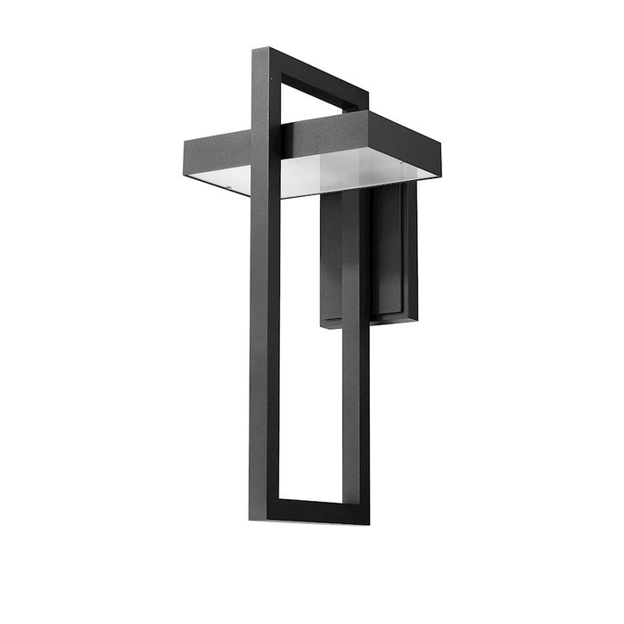 Z-Lite Luttrel 1 Light 25" Outdoor Wall Sconce, Black, Sand Blast