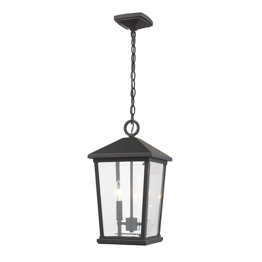Z-Lite 2 Light Beacon 9" Outdoor Chain Mount, Oil Rubbed Bronze - 568CHB-ORB