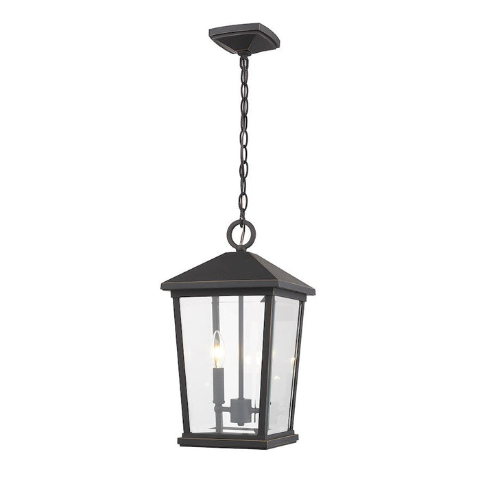 Z-Lite 2 Light Beacon 9" Outdoor Chain Mount, Oil Rubbed Bronze - 568CHB-ORB
