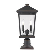 Z-Lite 2 Light Beacon 9" Outdoor Pier Mount, Bronze - 568PHBR-533PM-ORB