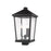 Z-Lite Beacon 3 Light 22.25" Outdoor Post Mount, Black/Clear - 568PHXLS-BK