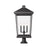 Z-Lite Beacon 4 Light Outdoor Pier Mount, Black