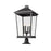 Z-Lite Beacon 4 Light Outdoor Pier Mount, Black