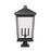 Z-Lite Beacon 4 Light Outdoor Pier Mount, Black