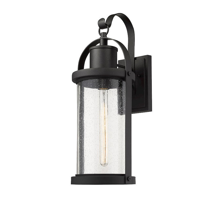 Z-Lite 1 Light Roundhouse 9" Outdoor Wall Sconce, Black - 569B-BK